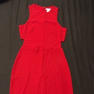 H&M Red Side cut out Casual Dress